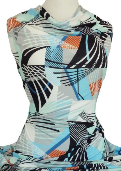 Printed Jersey Knit Sydney Pastel Multicolour