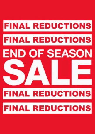 End of Season Sale - Final Reductions
