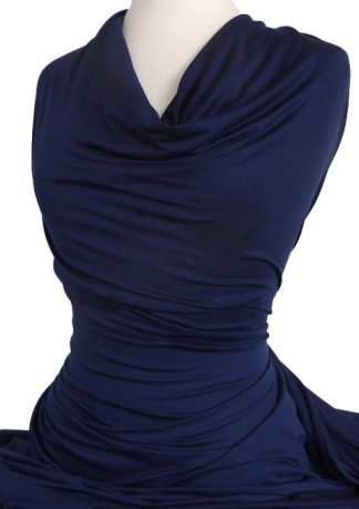 Knitwit Light Bamboo Jersey Knit Navy