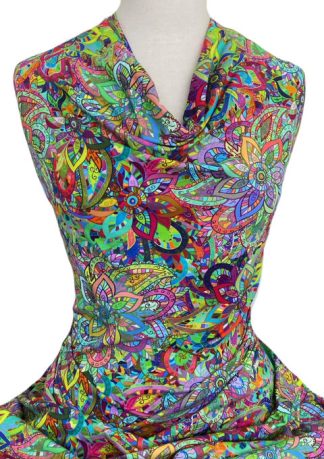 Knitwit Printed Cotton Jersey Bohemia Multicolour