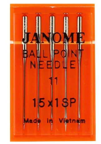 Janome Ball Point Sewing Machine Needles 11
