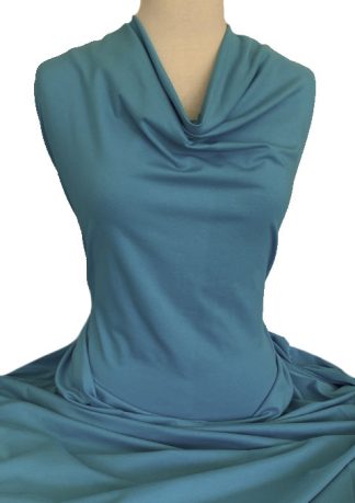 Knitwit Cotton Spandex Cyan Blue