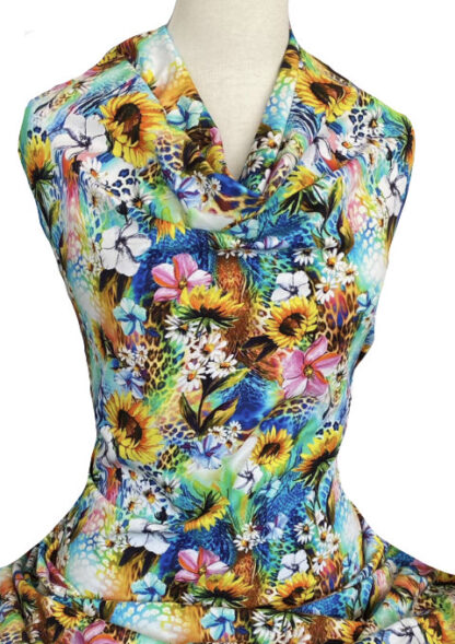 Knitwit Printed Cotton Jersey African Summer Brights