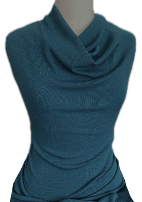 Identity Knit Fabric Peacock Blue