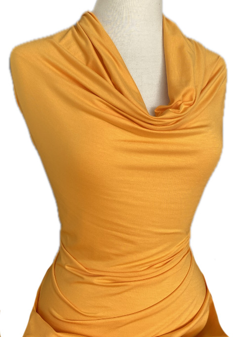 Knitwit Bamboo Jersey Knit Saffron