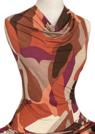Printed Jersey Knit Dry Handle Alice Multicolour