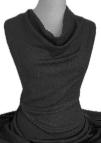 Vienna Ribbed Knit Black