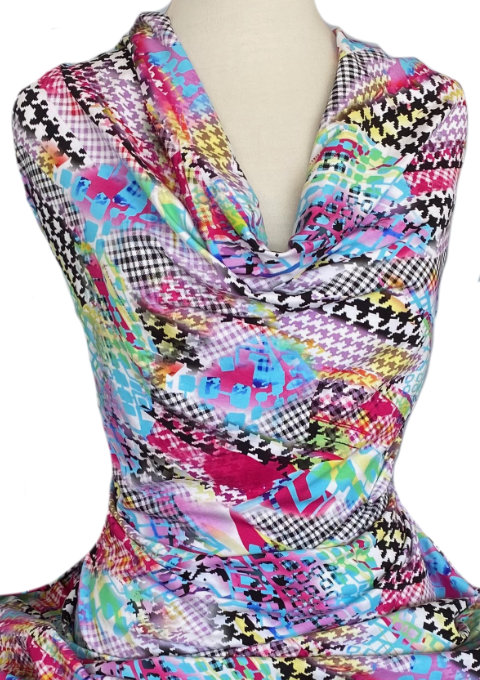 Knitwit Printed Cotton Jersey Mural Multicolour