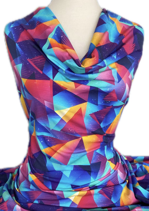 Knitwit Printed Cotton Jersey Prism Multicolour