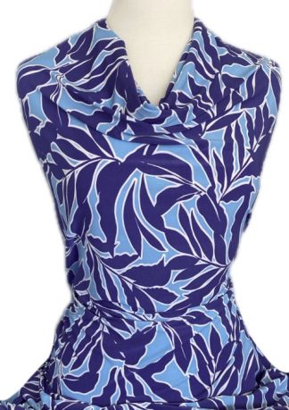 Knitwit Printed Jersey Knit Julia Blues