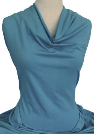 Knitwit Cotton Spandex Cyan Blue