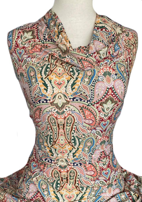 Knitwit Printed Jersey Knit Ravenna Paisley Multicolour