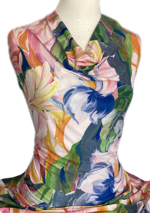 Knitwit Printed Jersey Knit Elegance Large Floral Multicolour